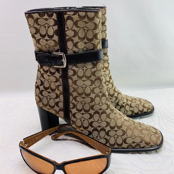 Coach Shoes - Coach signature boots size 5